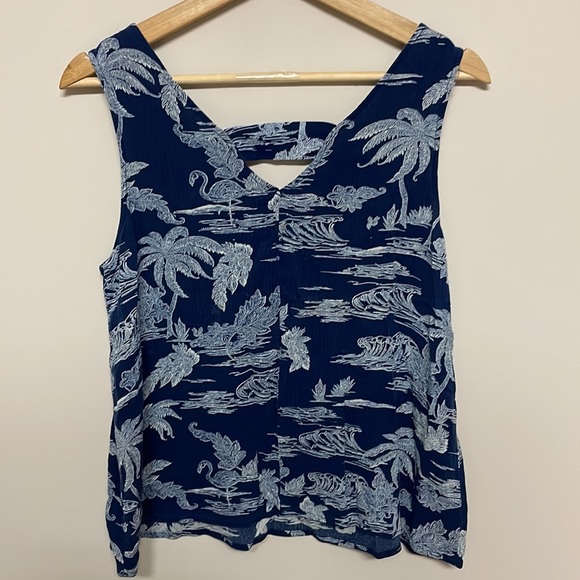 Soft Tropical Tank Blouse - Picture 2 of 5
